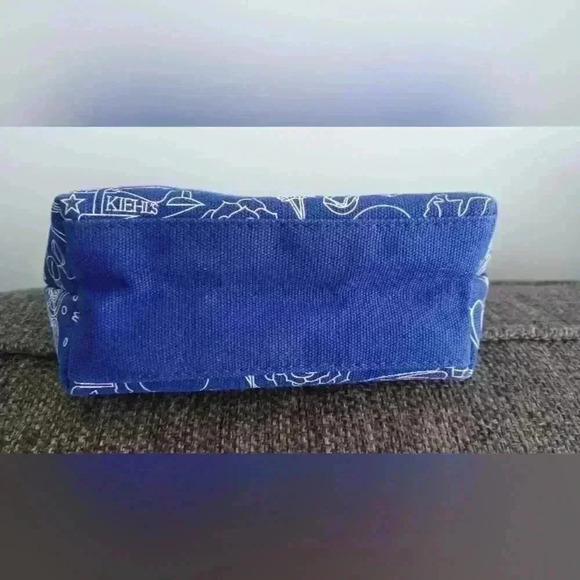 Kiehl's Canvas  Cosmetic Makeup Travel Pouch Bag Limited Edition - Picture 3 of 6